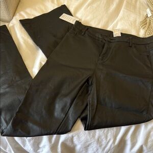 Women's Black Leather Pants